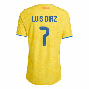 619106_3 Colombia LUIS DíAZ #7 Home Soccer Jersey Authentic 2026