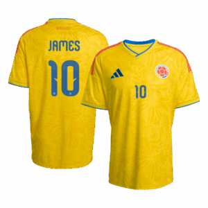 JAMES #10 Colombia Home Soccer Jersey World Cup 2026 Yellow