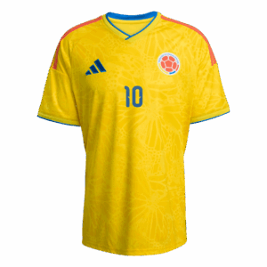 JAMES #10 Colombia Home Soccer Jersey World Cup 2026 Yellow