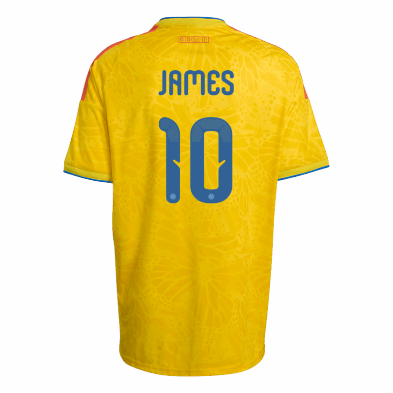 JAMES #10 Colombia Home Soccer Jersey World Cup 2026 Yellow