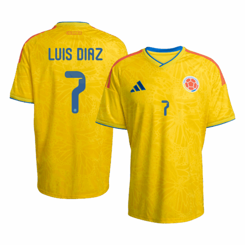 619128_1 LUIS DíAZ #7 Colombia Home Soccer Jersey World Cup 2026 Yellow