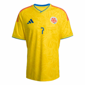 LUIS DíAZ #7 Colombia Home Soccer Jersey World Cup 2026 Yellow