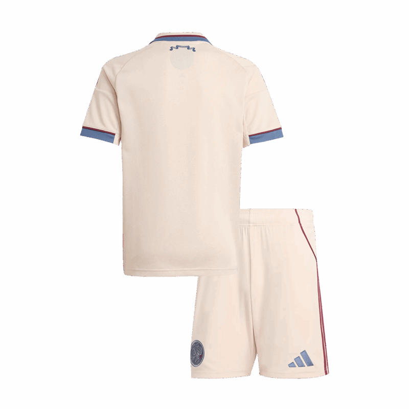 Kid's Ajax Third Away Soccer Jersey Kit 25/26 White