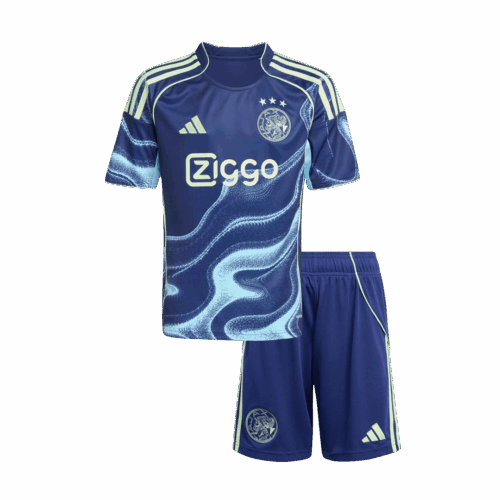 Kid's Ajax Away Soccer Jersey Kit(Jersey+Shorts) 2025/26 Navy