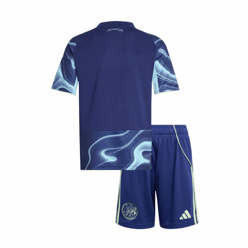 Kid's Ajax Away Soccer Jersey Kit(Jersey+Shorts) 2025/26 Navy