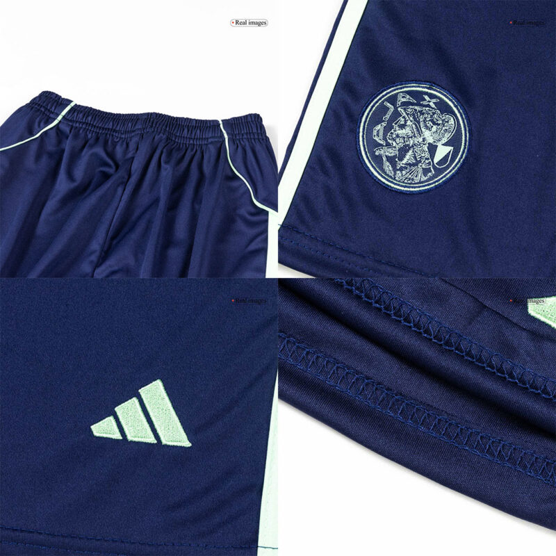 Kid's Ajax Away Soccer Jersey Kit(Jersey+Shorts) 2025/26 Navy