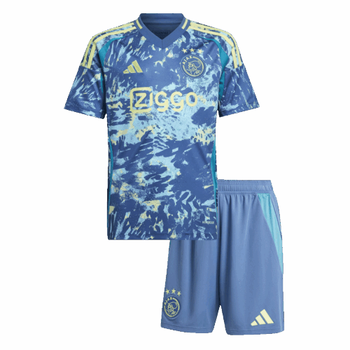 Kid's Ajax Away Soccer Jersey Kit(Jersey+Shorts) 2024/25