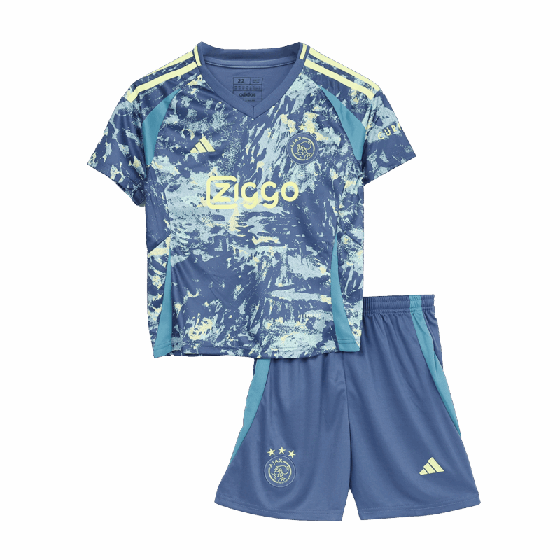 Kid's Ajax Away Soccer Jersey Kit(Jersey+Shorts) 2024/25