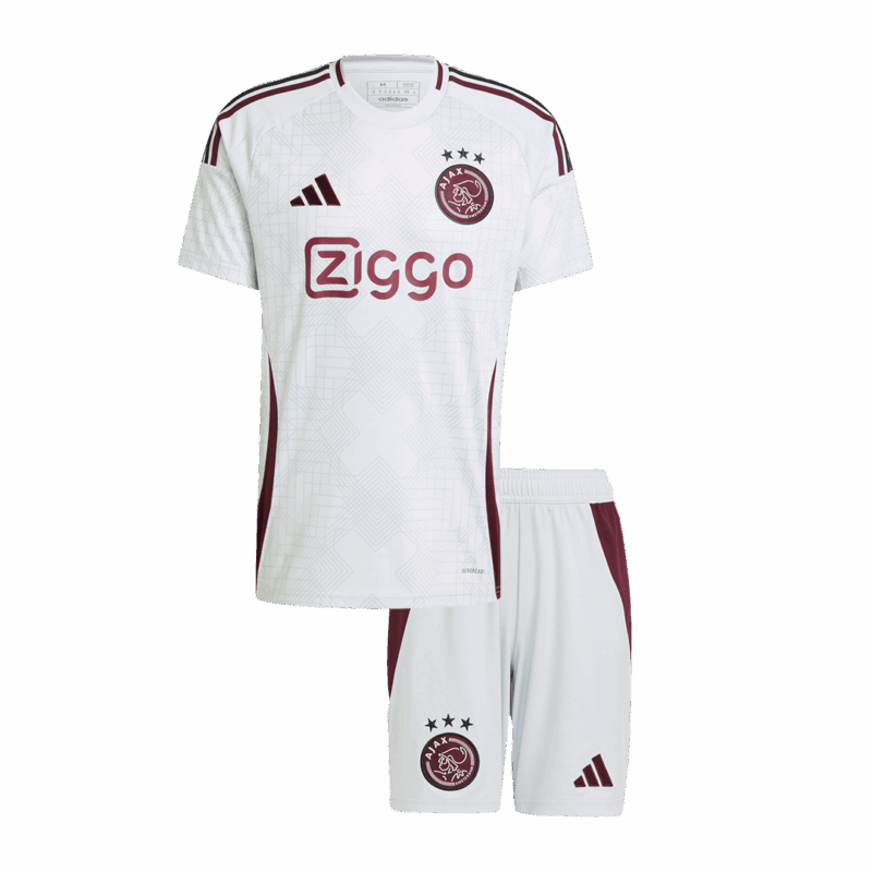Kid's Ajax Third Away Soccer Jersey Kit(Jersey+Shorts) 2024/25