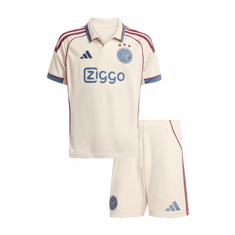 Ajax Third Away Kids Soccer Jerseys Kit 2025/26