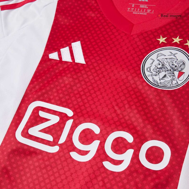 621676_10 Ajax Home Soccer Jersey 2025/26 Red&White