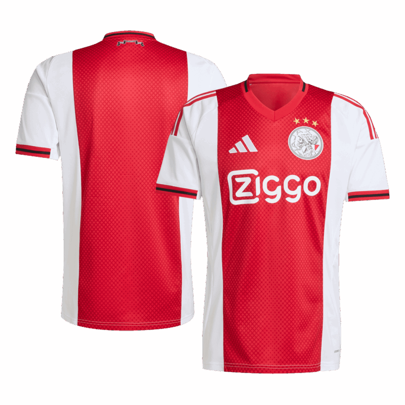 621676_3 Ajax Home Soccer Jersey 2025/26 Red&White