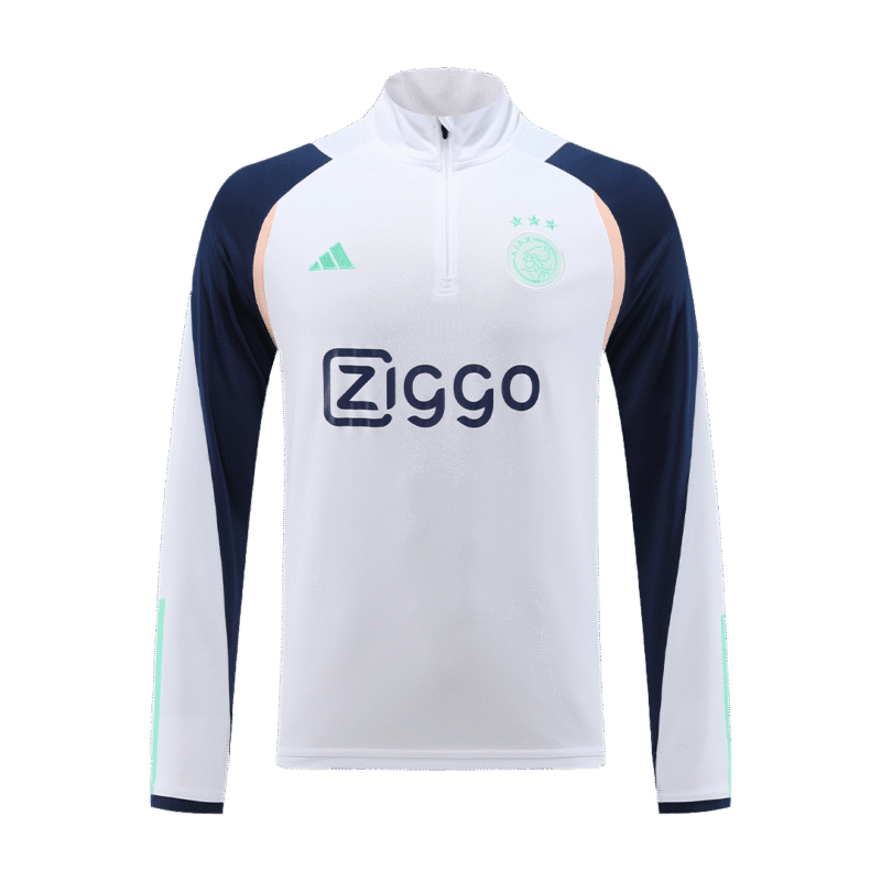 Ajax 1/4 Zip Tracksuit 2023/24 White
