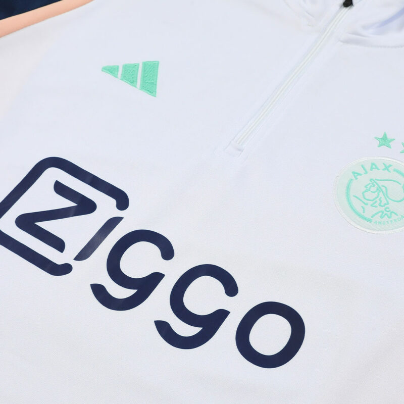 Ajax 1/4 Zip Tracksuit 2023/24 White