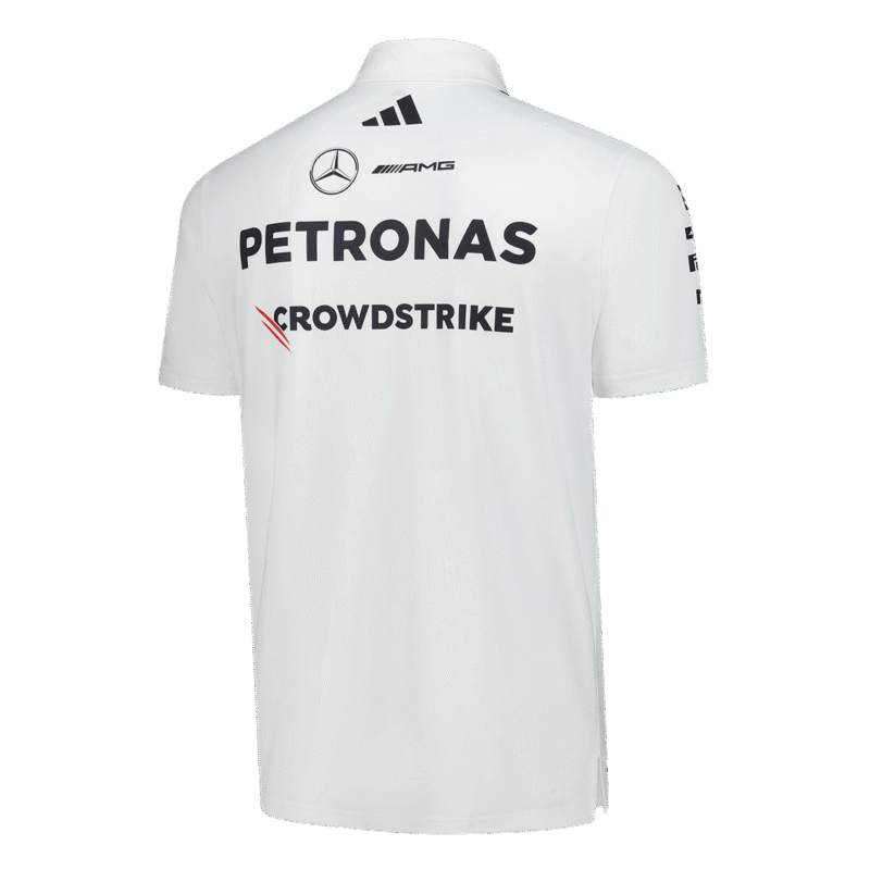 Mercedes AMG Petronas F1 2025 Team Polo White