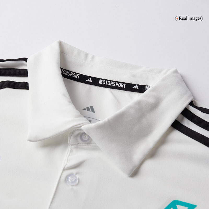 Mercedes AMG Petronas F1 2025 Team Polo White