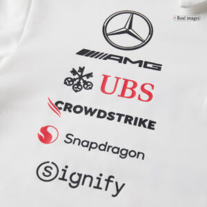 Mercedes AMG Petronas F1 2025 Team Polo White