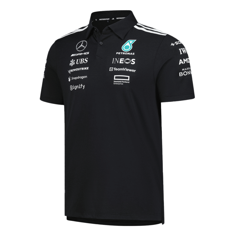 Mercedes AMG Petronas F1 2025 Team Polo Black