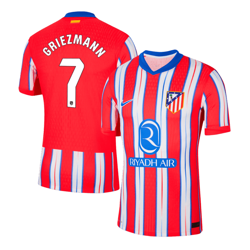 GRIEZMANN #7 Atletico Madrid Home Authentic Soccer Jersey 2024/25