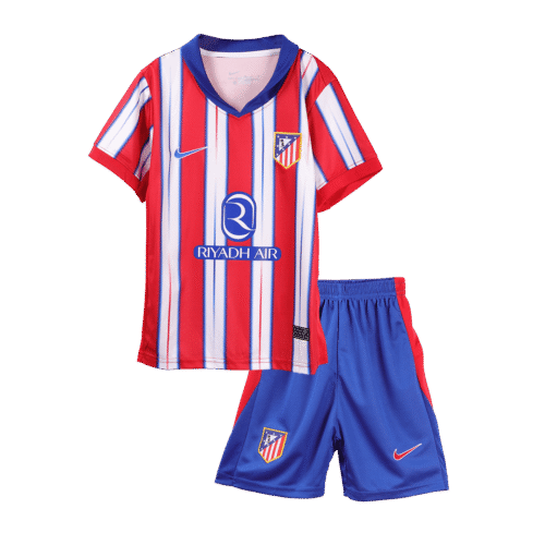 Atletico Madrid Home Kids Soccer Jerseys Kit 2024/25