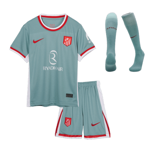 Atletico Madrid Away Kids Soccer Jerseys Full Kit 2024/25