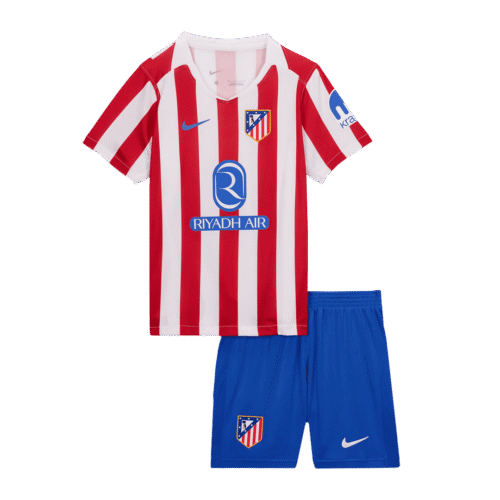 Atletico Madrid Home Kids Soccer Jerseys Kit 2025/26