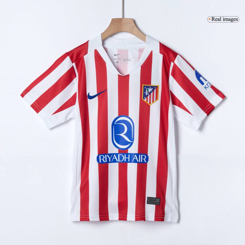 Atletico Madrid Home Kids Soccer Jerseys Kit 2025/26
