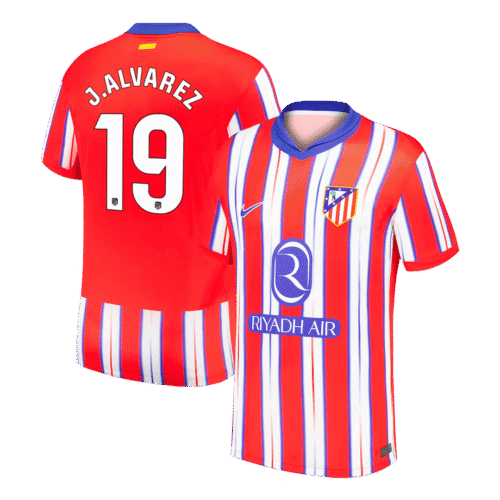 J.ALVAREZ #19 Atletico Madrid Home Soccer Jersey 2024/25