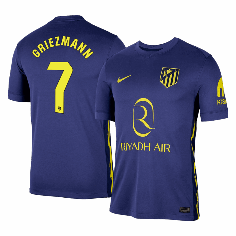 Atletico Madrid GRIEZMANN #7 Away Soccer Jersey 2025/26