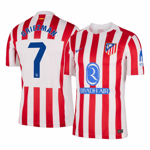 Atletico Madrid GRIEZMANN #7 Home Soccer Jersey 2025/26