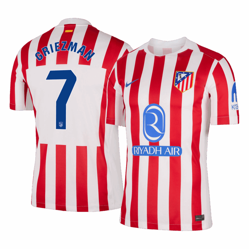 Atletico Madrid GRIEZMANN #7 Home Soccer Jersey 2025/26