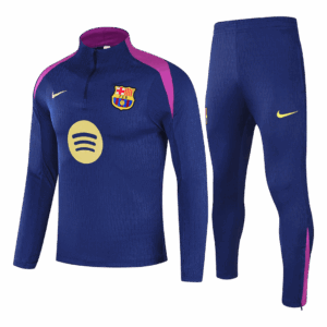 Kids Barcelona Zipper Training Jacket Kit(Jacket+Pants) 2025/26
