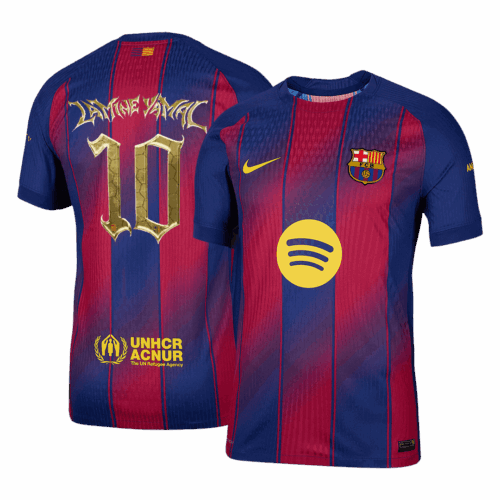 Barcelona LAMINE YAMAL #10 Home Soccer Jersey Authentic 2025/26 - Kopa Trophy Edition