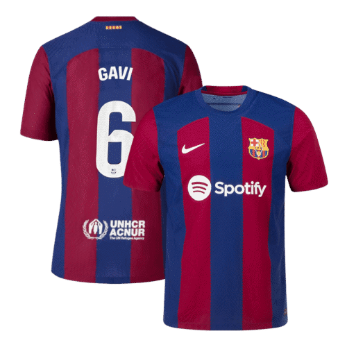 GAVI #6 Barcelona Home Authentic Jersey 2023/24
