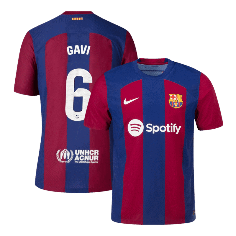 GAVI #6 Barcelona Home Authentic Jersey 2023/24