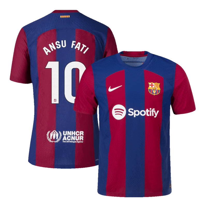 ANSU FATI #10 Barcelona Home Authentic Jersey 2023/24