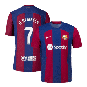 O.DEMBÉLÉ #7 Barcelona Home Authentic Jersey 2023/24