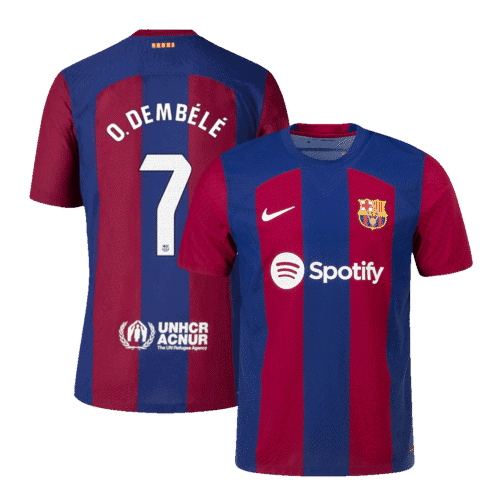 O.DEMBÉLÉ #7 Barcelona Home Authentic Jersey 2023/24