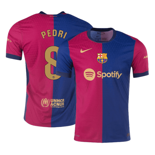 PEDRI #8 Barcelona Home Authentic Soccer Jersey 2024/25