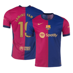 LAMINE YAMAL #19 Barcelona Home Authentic Soccer Jersey 2024/25