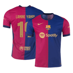 LAMINE YAMAL #19 Barcelona Home Authentic Soccer Jersey 2024/25 - UCL