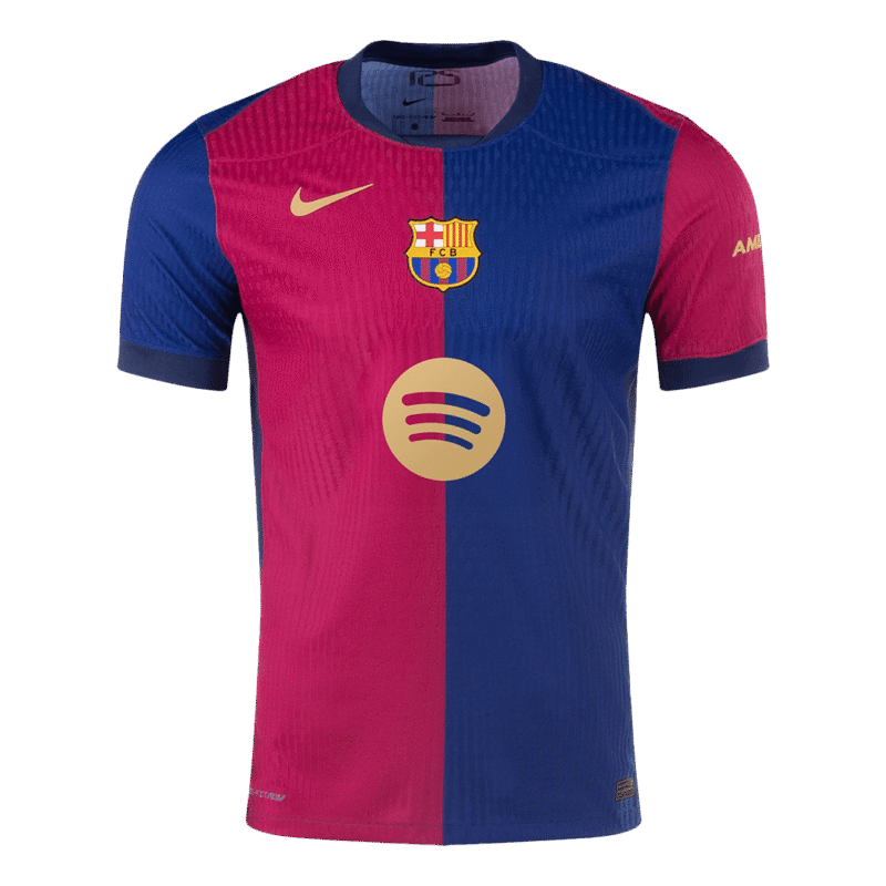 Barcelona Home Authentic Soccer Jersey 2024/25 Spotify Logo Without Text