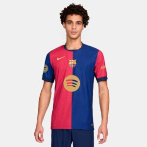Barcelona Home Authentic Soccer Jersey 2024/25 Spotify Logo Without Text