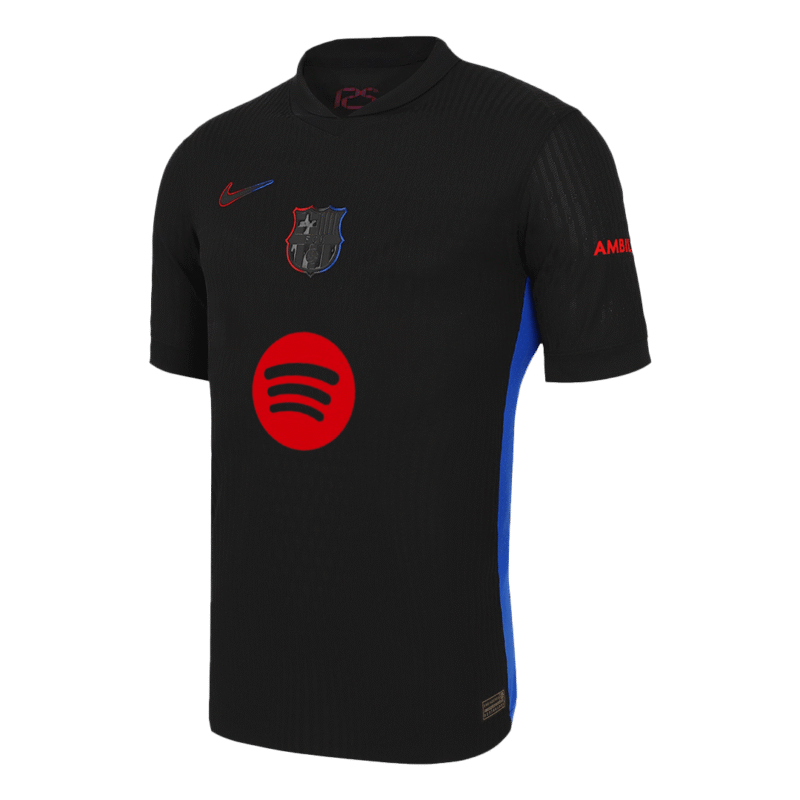 Barcelona Away Authentic Soccer Jersey 2024/25 - Spotify Logo Without Text