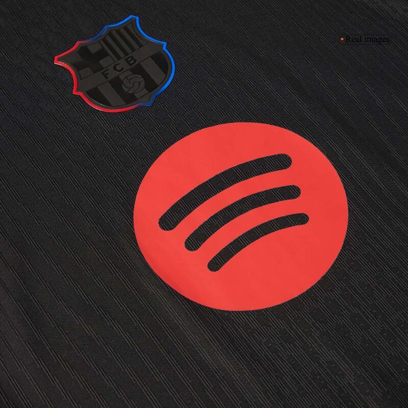 Barcelona Away Authentic Soccer Jersey 2024/25 - Spotify Logo Without Text