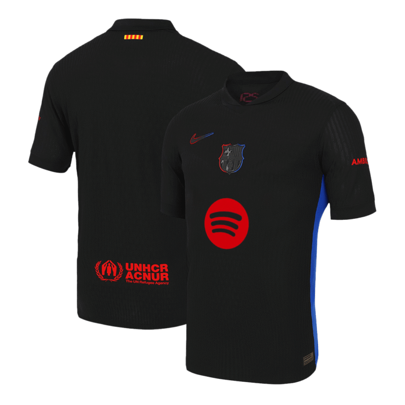 Barcelona Away Authentic Soccer Jersey 2024/25 - Spotify Logo Without Text