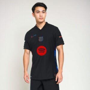 Barcelona Away Authentic Soccer Jersey 2024/25 - Spotify Logo Without Text