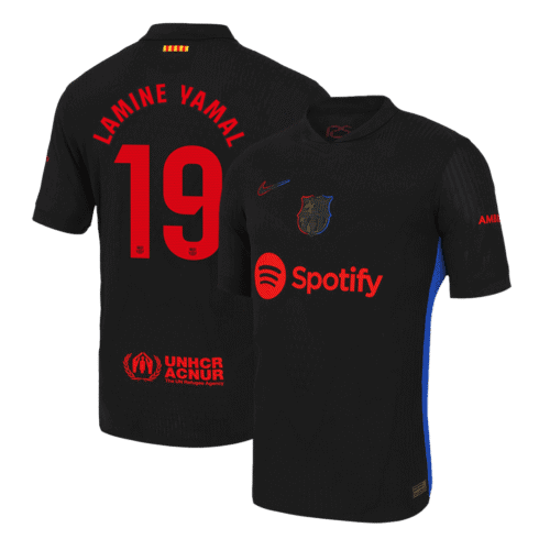 LAMINE YAMAL #19 Barcelona Away Authentic Soccer Jersey 2024/25