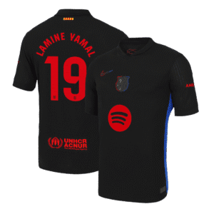 LAMINE YAMAL #19 Barcelona Away Authentic Soccer Jersey 2024/25- Spotify Logo Without Text