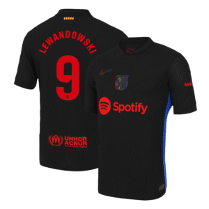 LEWANDOWSKI #9 Barcelona Away Authentic Soccer Jersey 2024/25